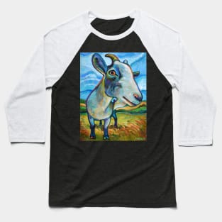 Goat Painting called Van Goat Baseball T-Shirt